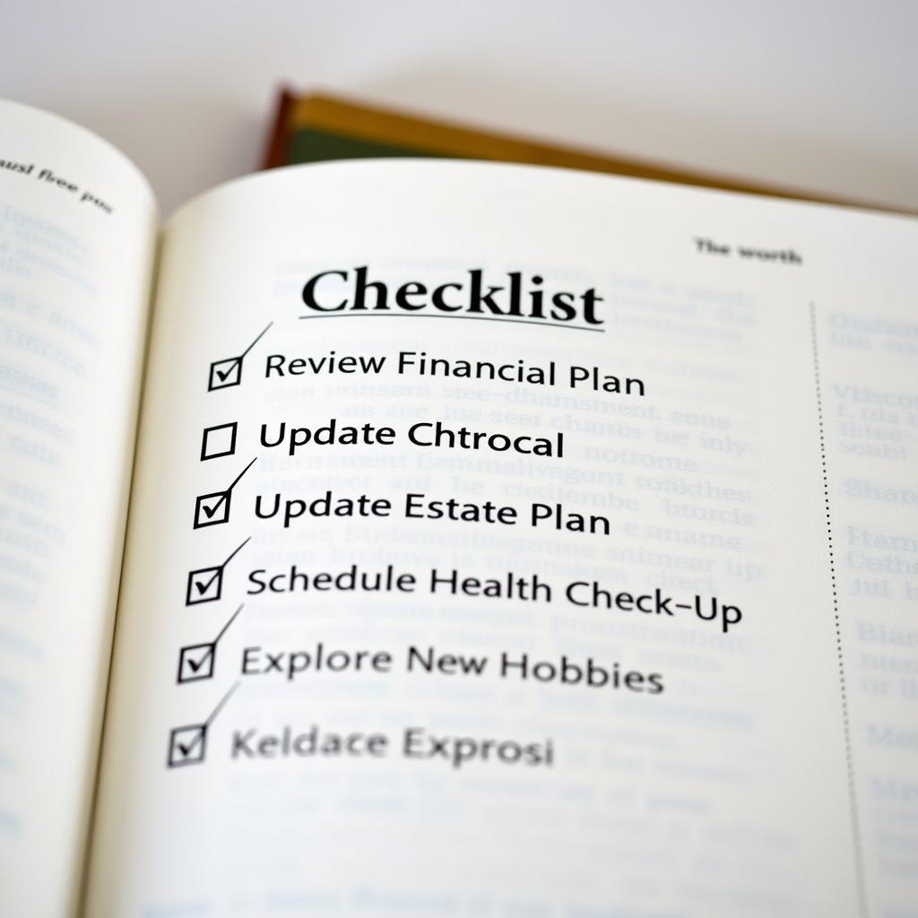 Stress-Free Retirement Planning Checklist in a Book