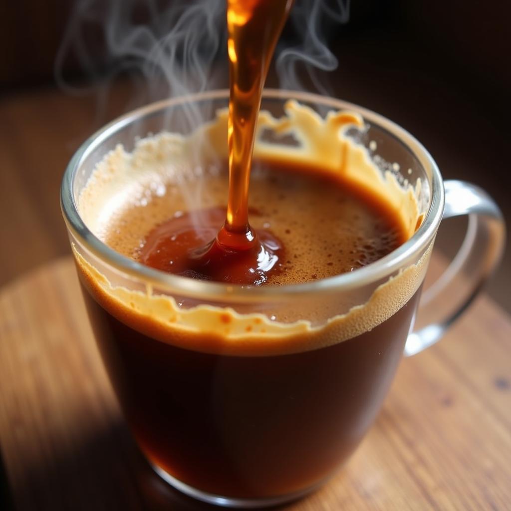 Sugar-Free Amaretto Syrup in Coffee