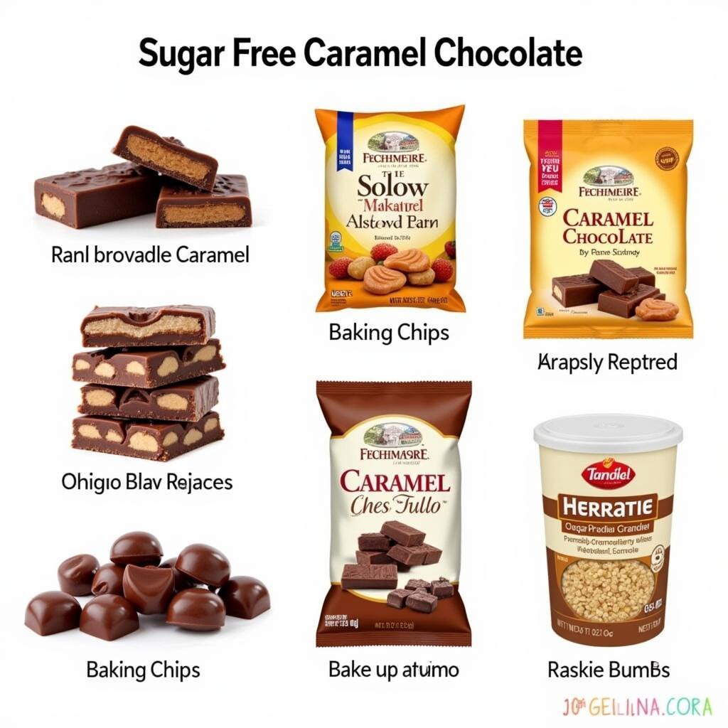 Variety of Sugar Free Caramel Chocolate Options