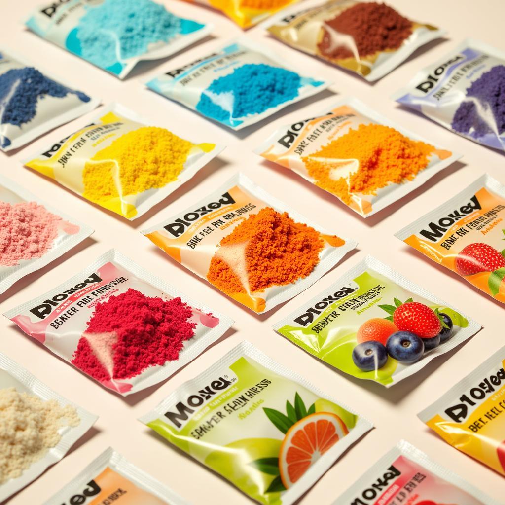 Assortment of Sugar-Free Water Flavoring Powders