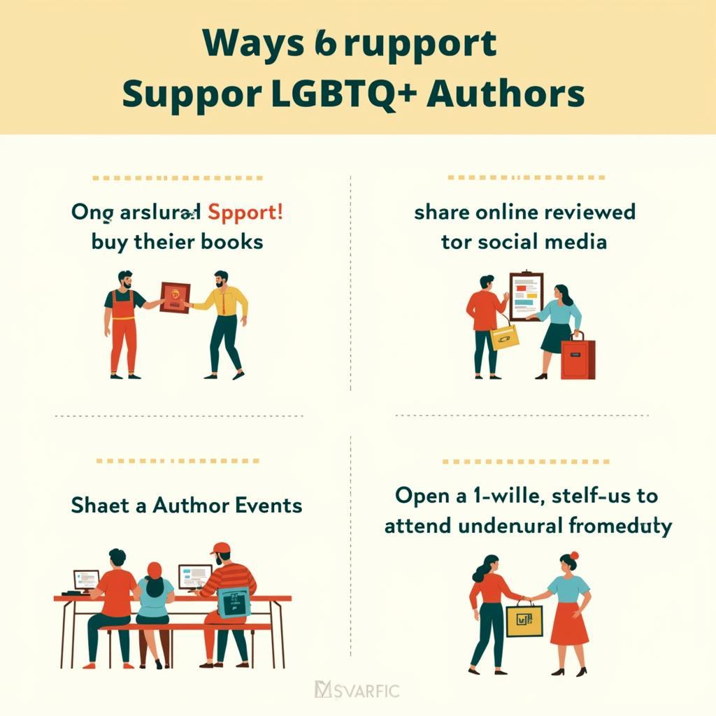 Supporting LGBTQ+ authors through various means