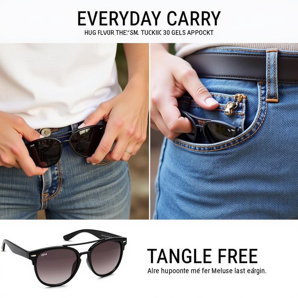 Tangle-Free Aviators Easily Fit in Pocket