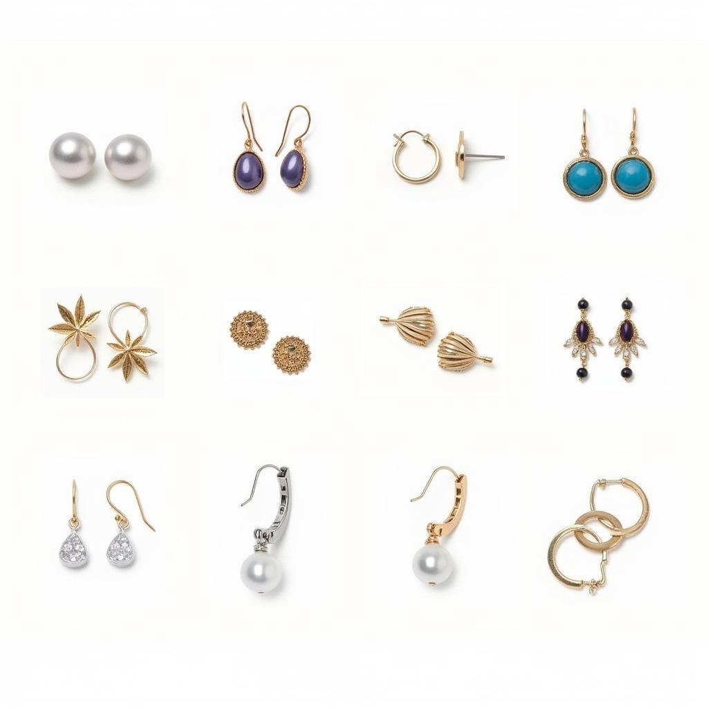 Various Styles of Tarnish-Free Earrings