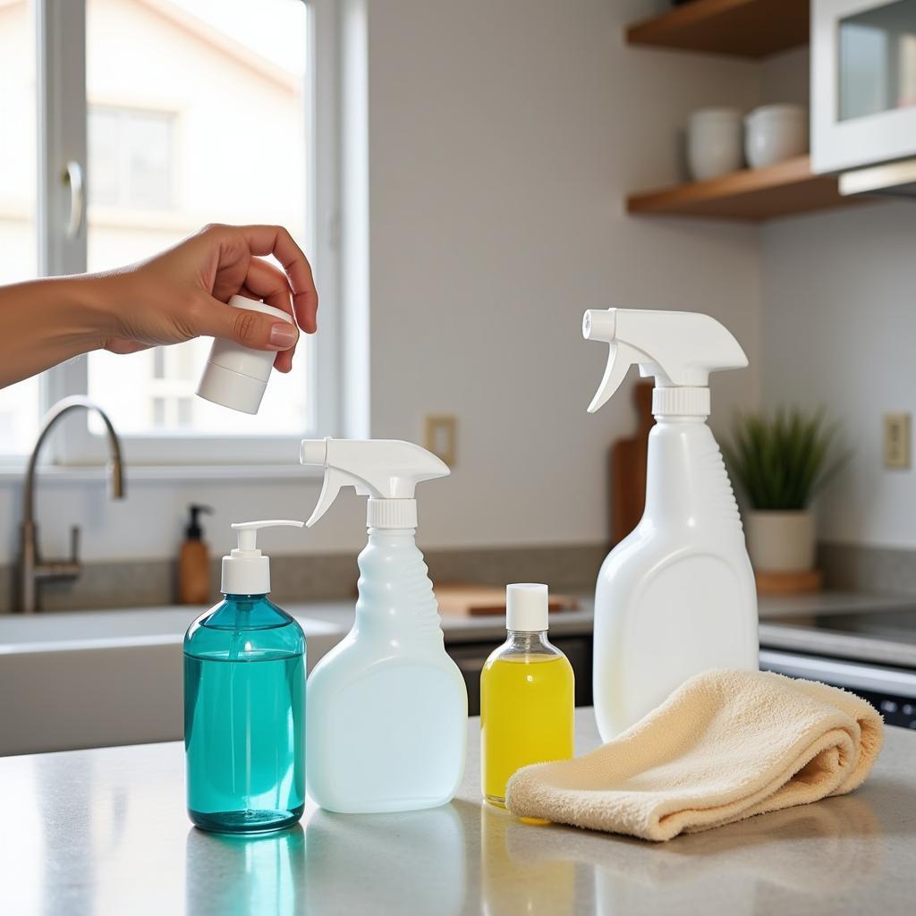 Testing Free Cleaning Supplies Samples at Home