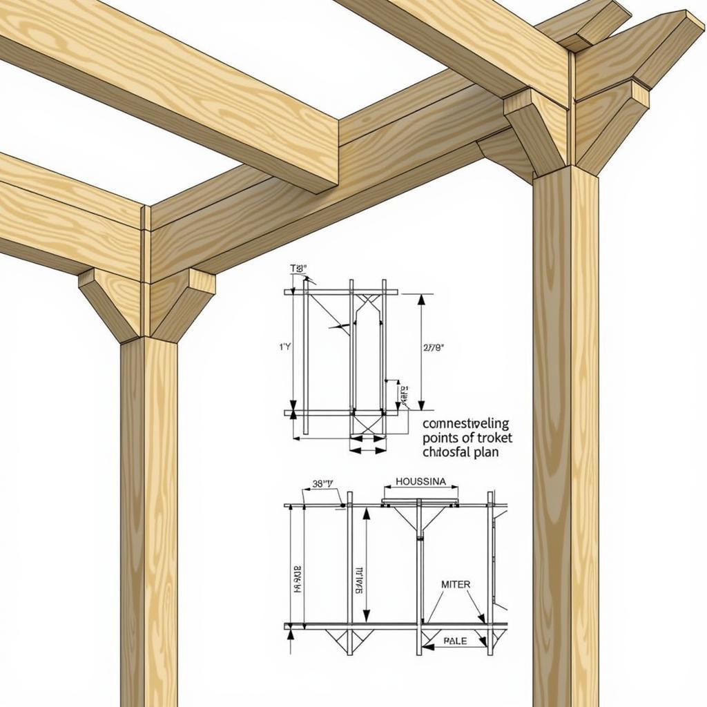 Timber Frame Pavilion Plan Details and Dimensions