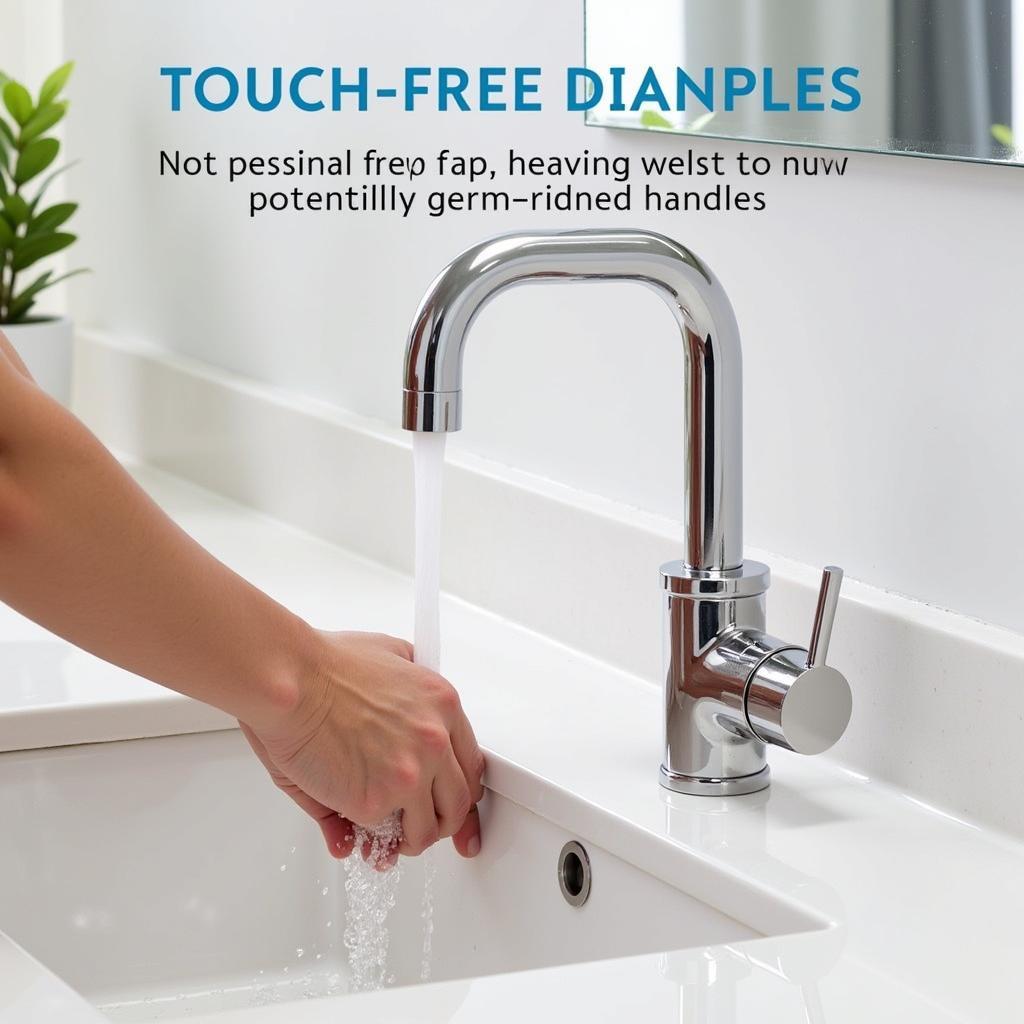 Touch Free Faucet Promoting Hygiene