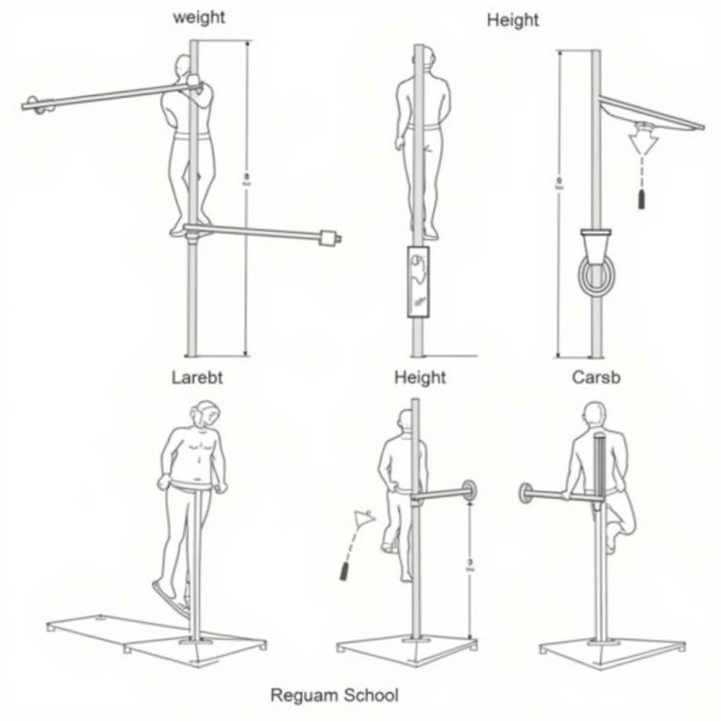 Adjusting Height and Width of a Trapeze Bar