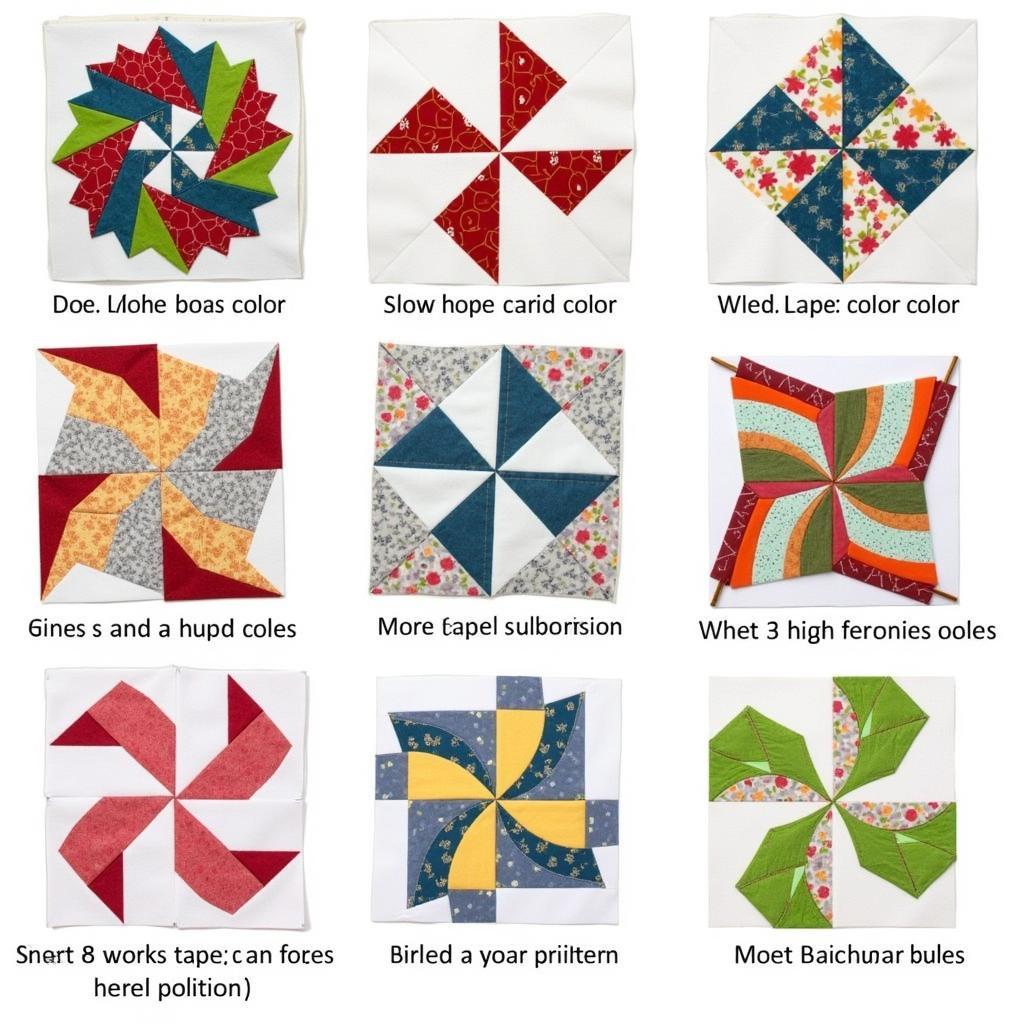 Twister Quilt Variations and Color Combinations