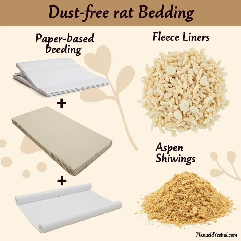 Different Types of Dust-Free Rat Bedding