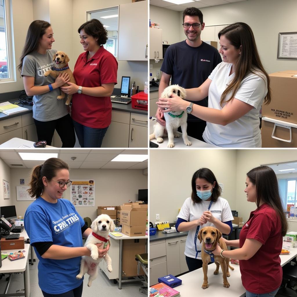 Volunteers at the Union Gospel Mission Free Vet Clinic