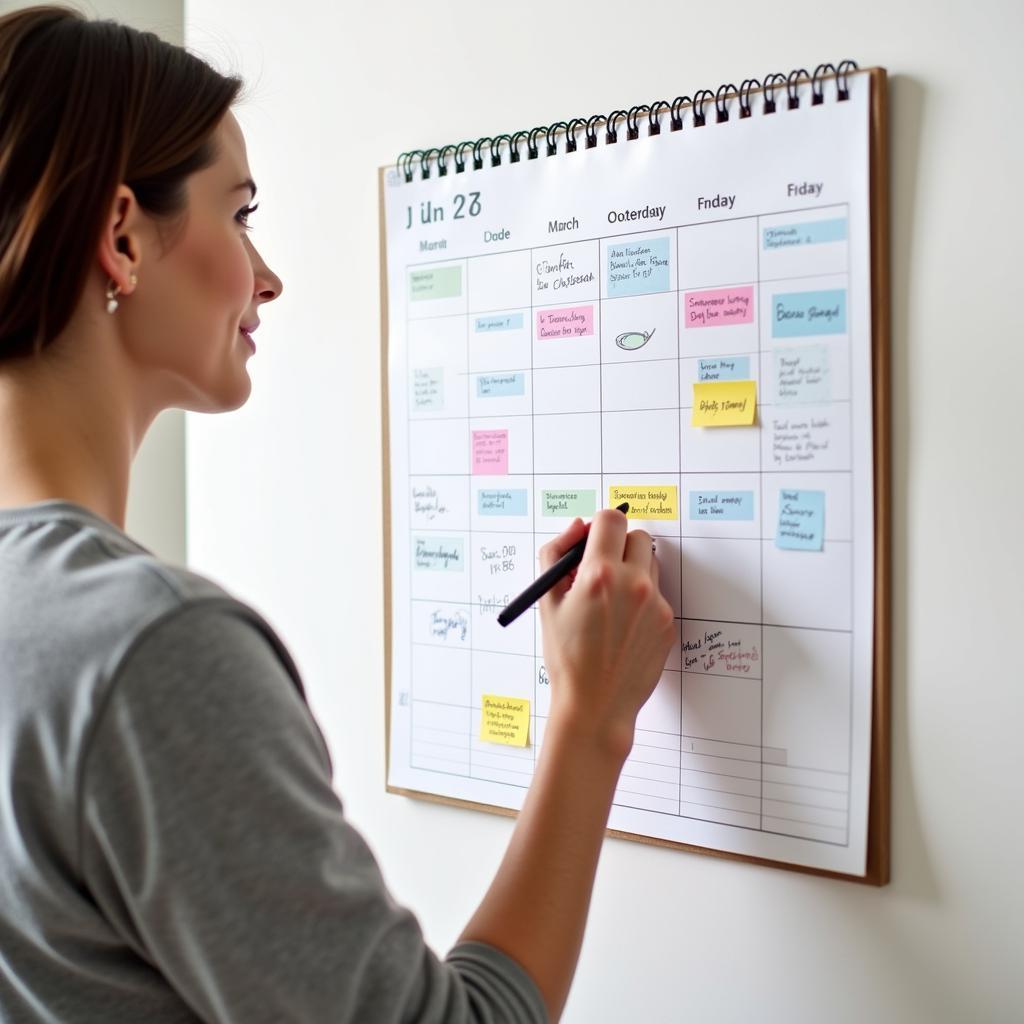 Effectively Using a Printable Calendar for Organization