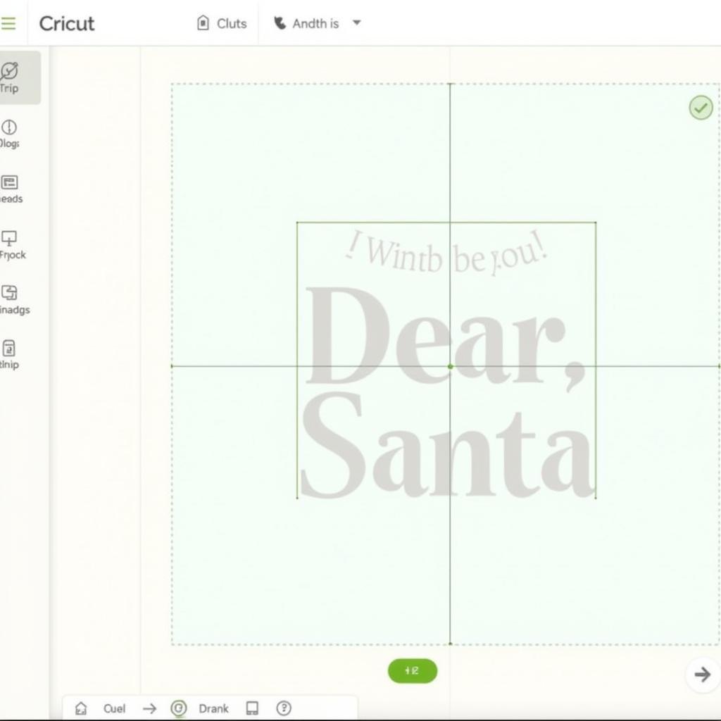 Using a Dear Santa SVG with Cricut Design Space