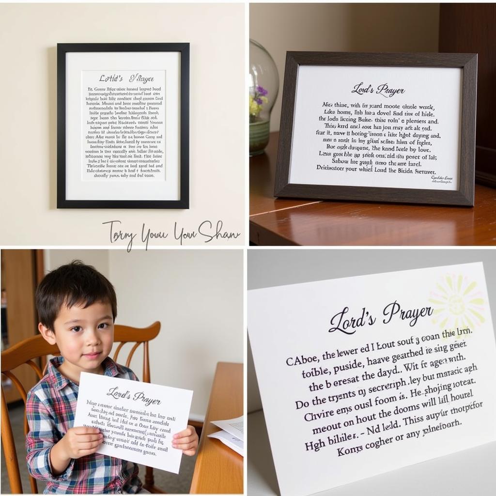 Using The Lord's Prayer Printable