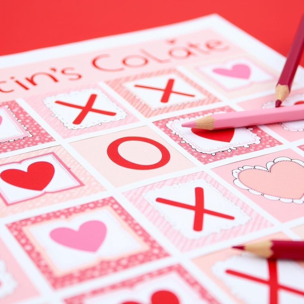 Free Printable Valentine's Day Tic Tac Toe Game Board