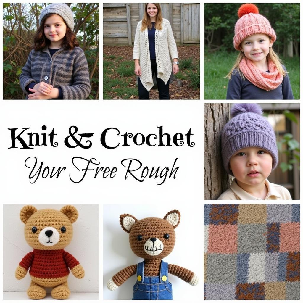 Variety of Free Knit and Crochet Projects