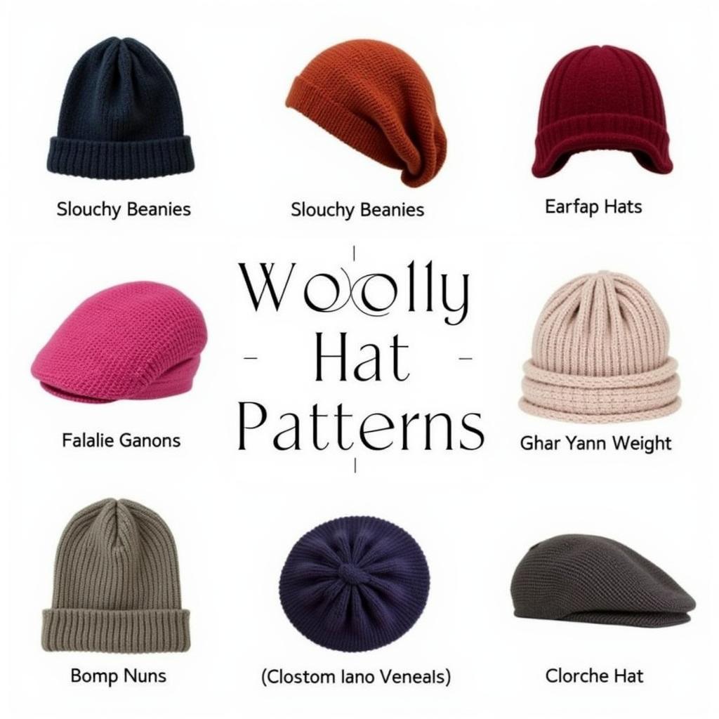 Variety of Free Woolly Hat Patterns