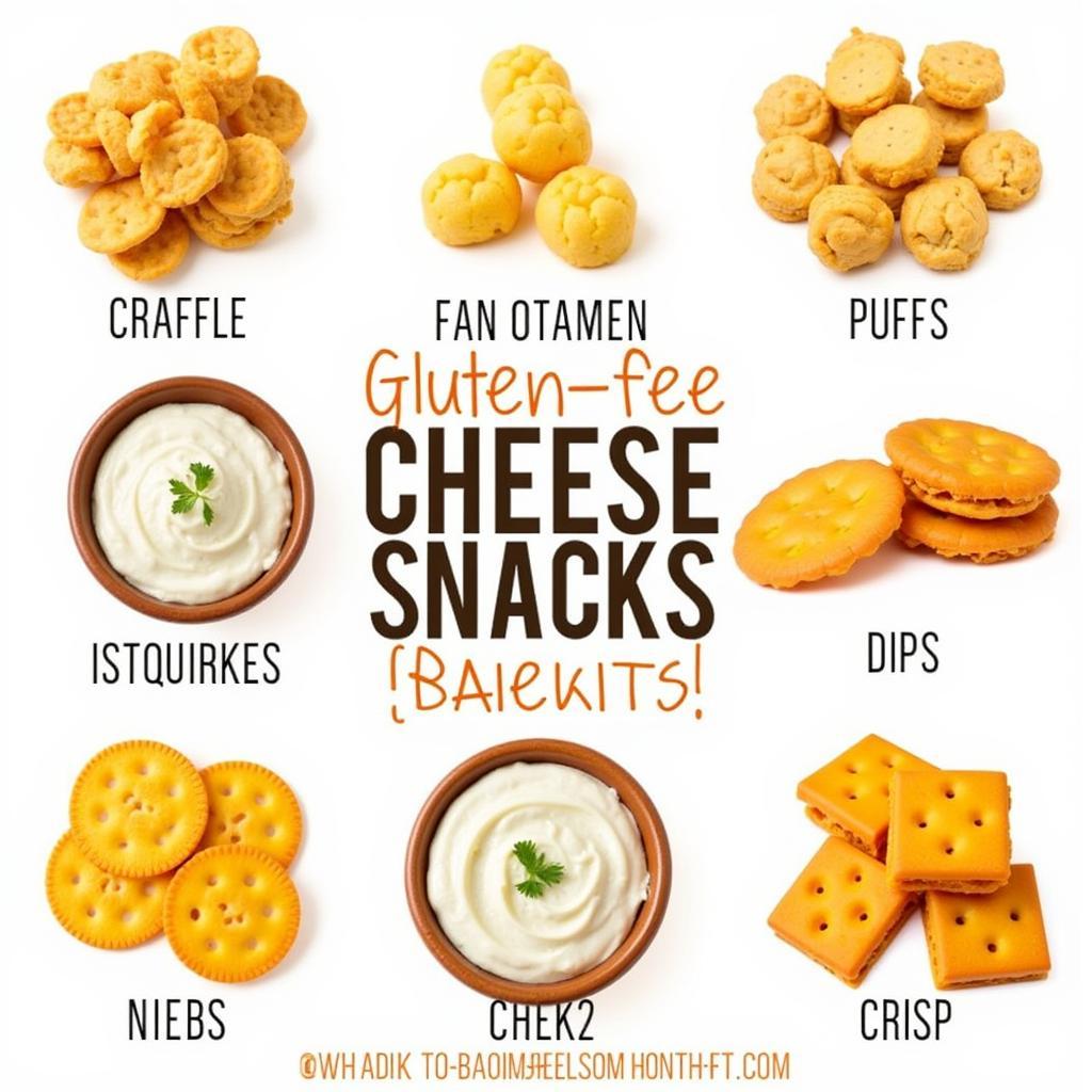 Assortment of Different Gluten-Free Cheese Snacks