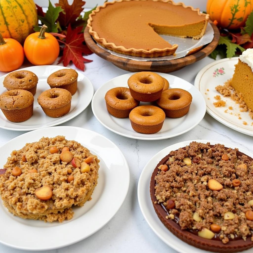 Variety of Gluten Free Fall Desserts