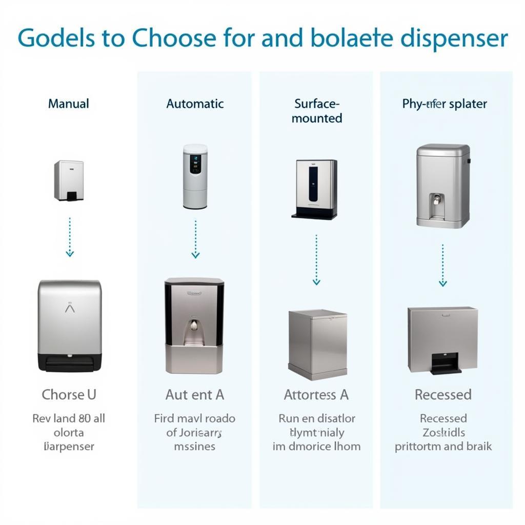 Various Feminine Hygiene Dispenser Models