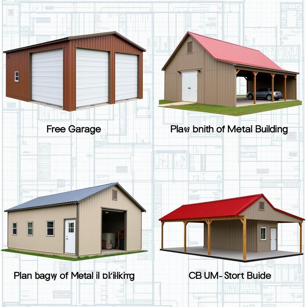 Blueprints for Various Metal Building Types