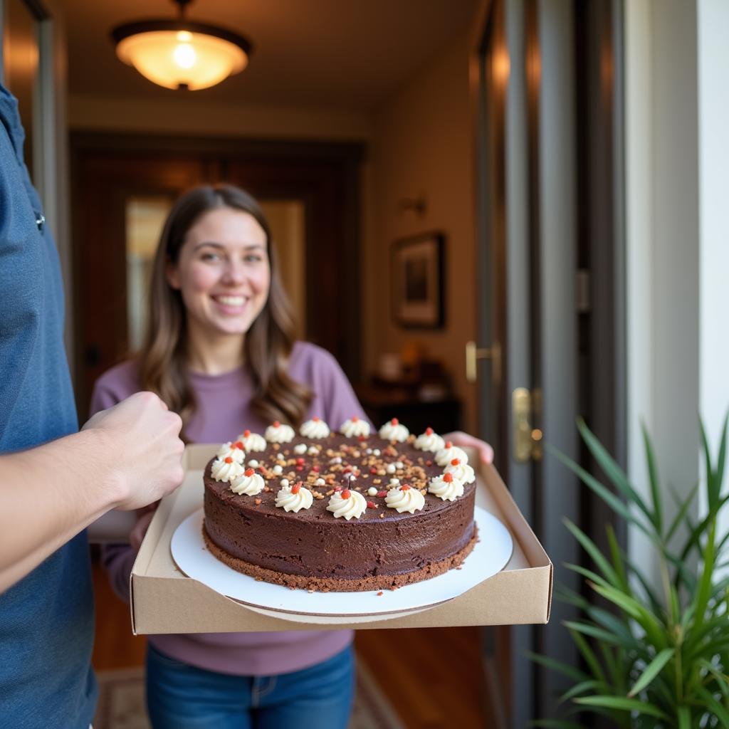 Vegan Gluten-Free Chocolate Cake Delivery