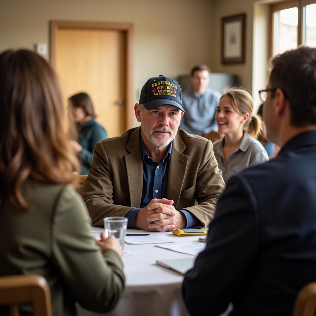 Veteran Connecting with Local Support Group