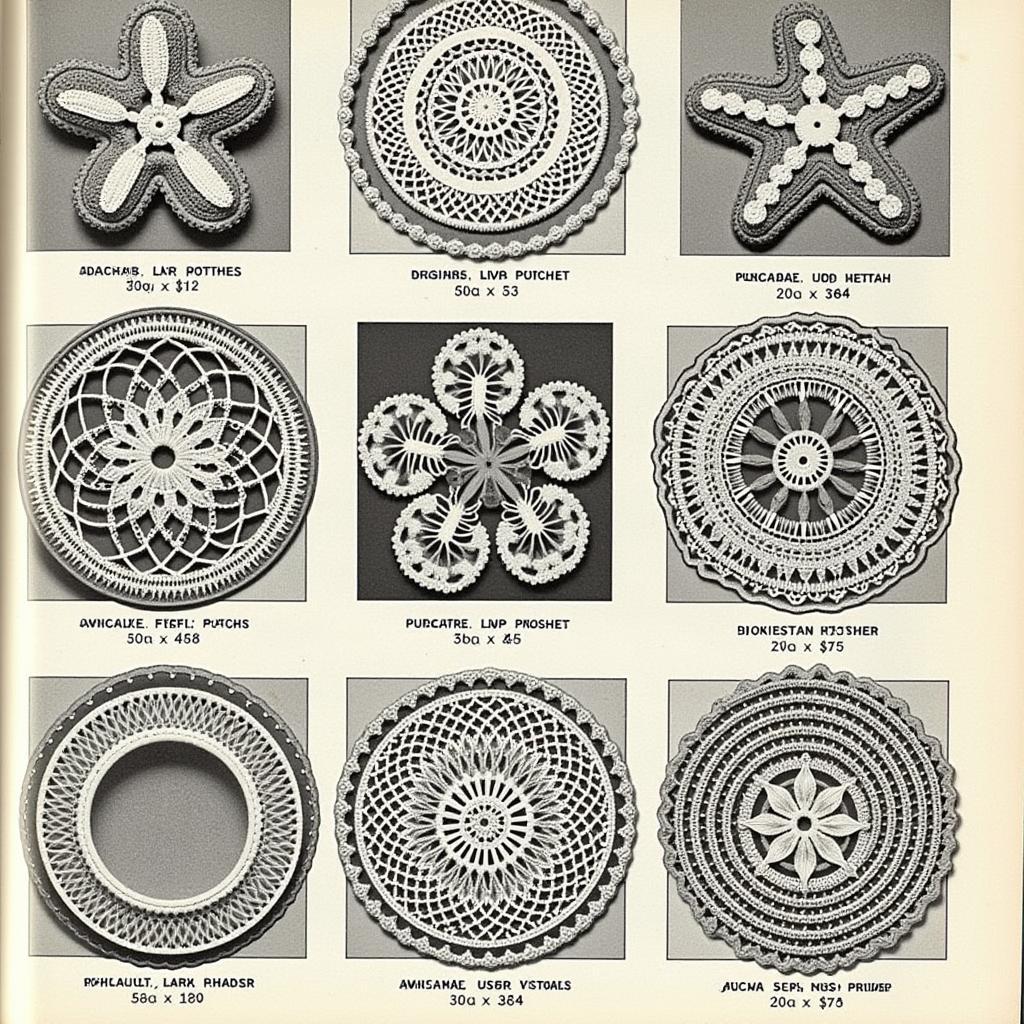 Collection of Vintage Crochet Potholder Patterns