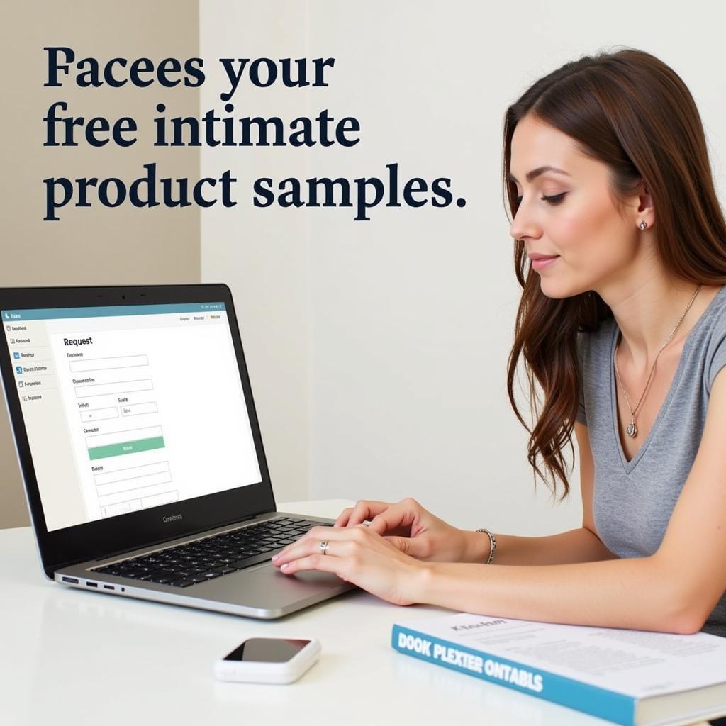 Filling Out an Online Form for Free Samples