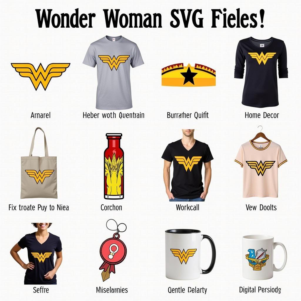 Different Applications of Free Wonder Woman SVG Files