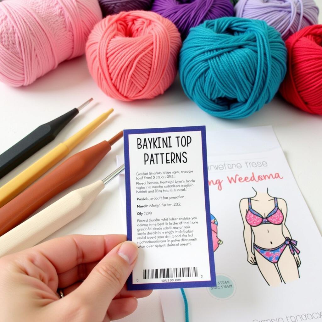 Selecting Yarn and Hook for Crochet Bikini Top