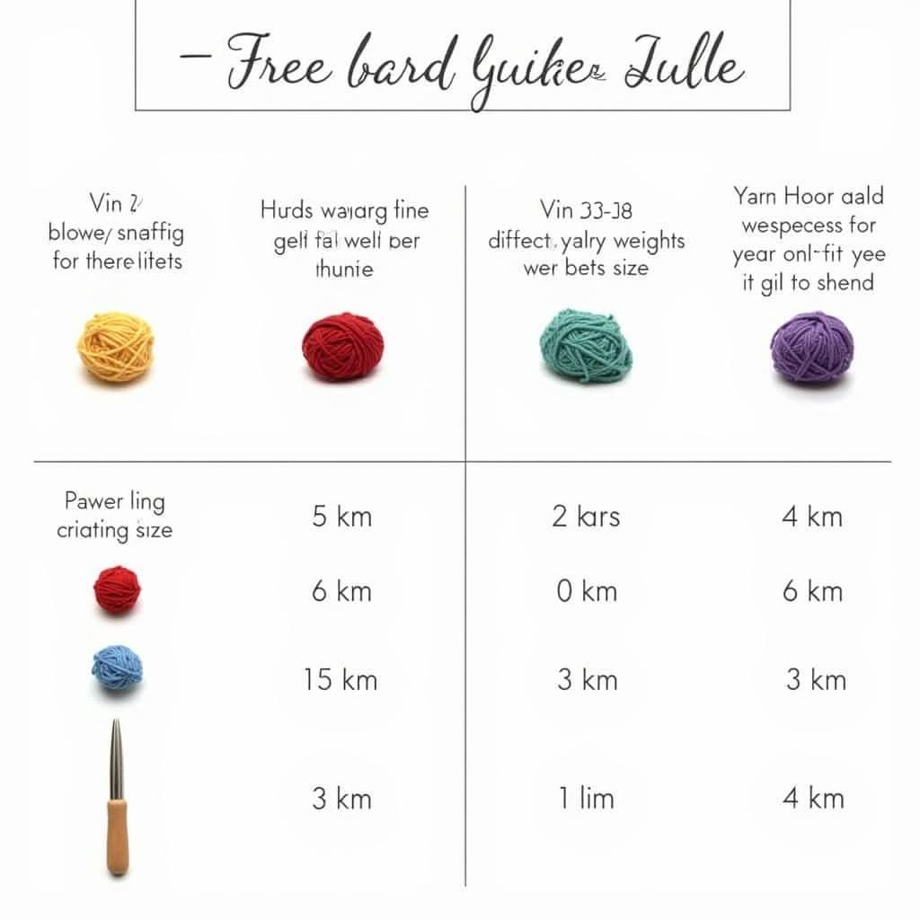 Guide to Yarn Weights and Hook Sizes for Free Bird Hats