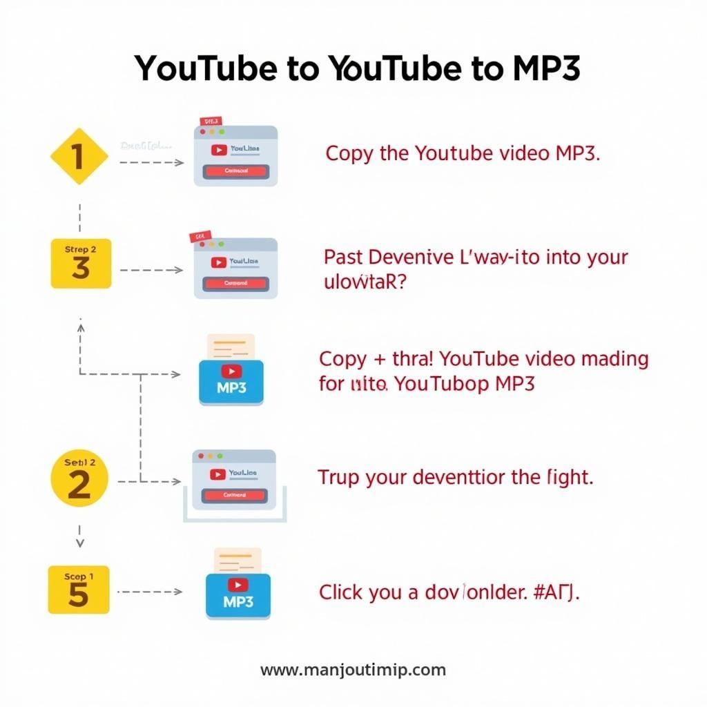 Step-by-step process of using a free online YouTube to MP3 converter