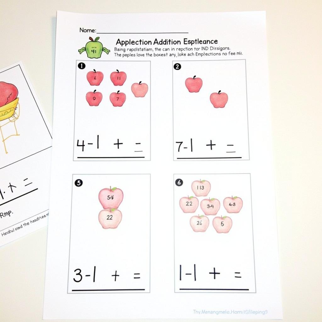 10 Apples Up On Top Math Worksheet