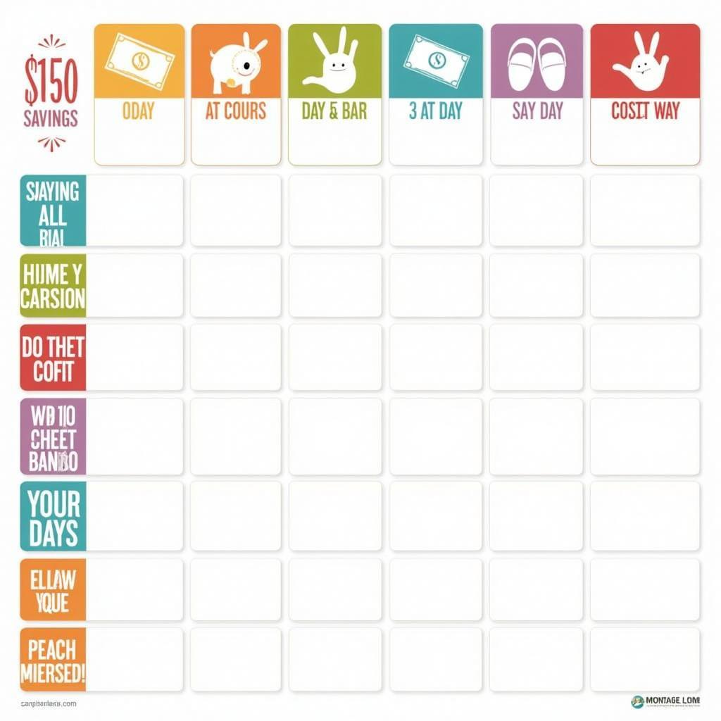 Free Printable 30 Day Savings Challenge Tracker