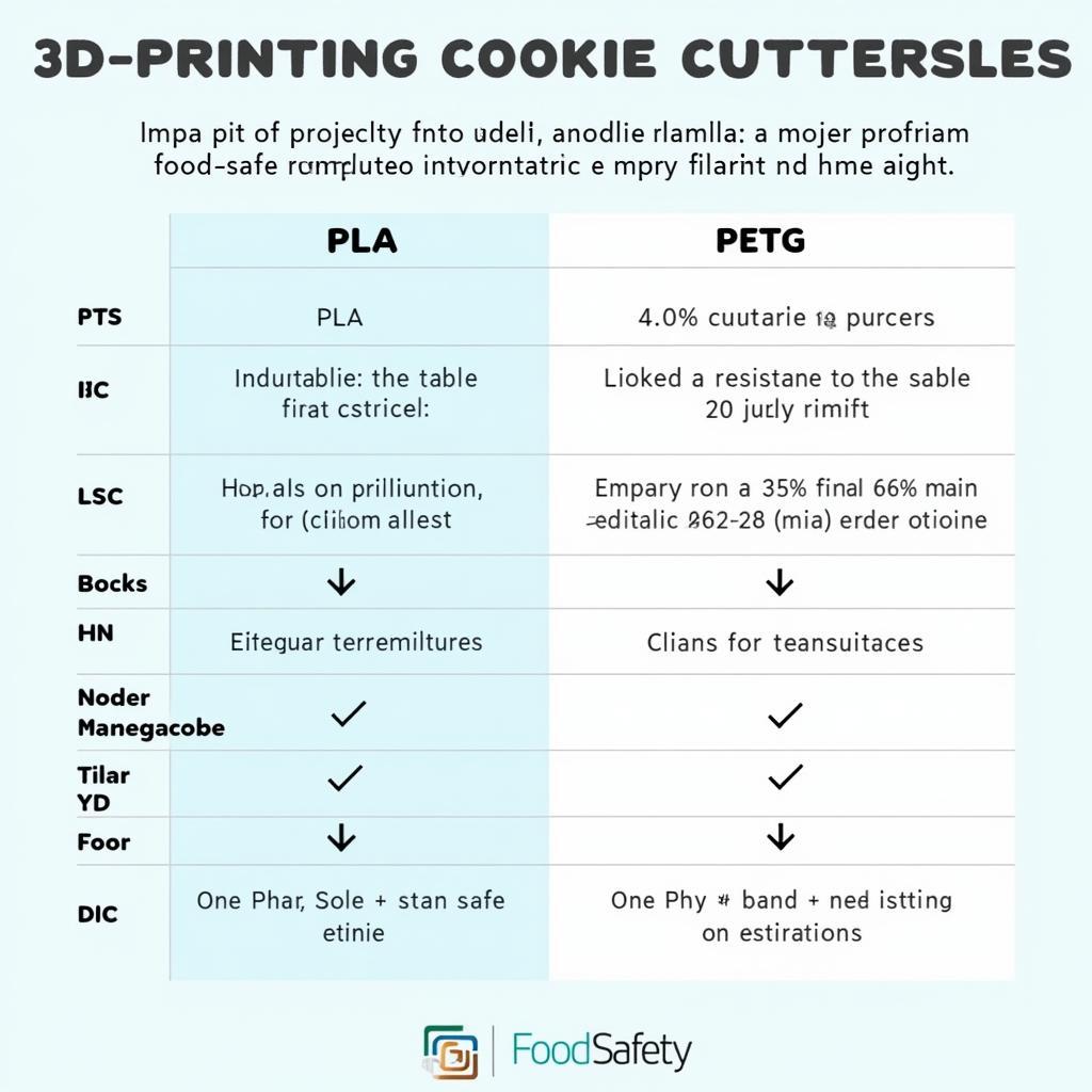 Food-Safe Materials for 3D Printed Cookie Cutters