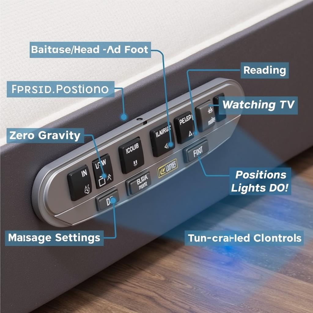 Adjustable Base Control Panel and Features