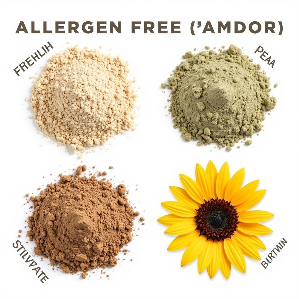 Various Types of Allergen-Free Protein Powders