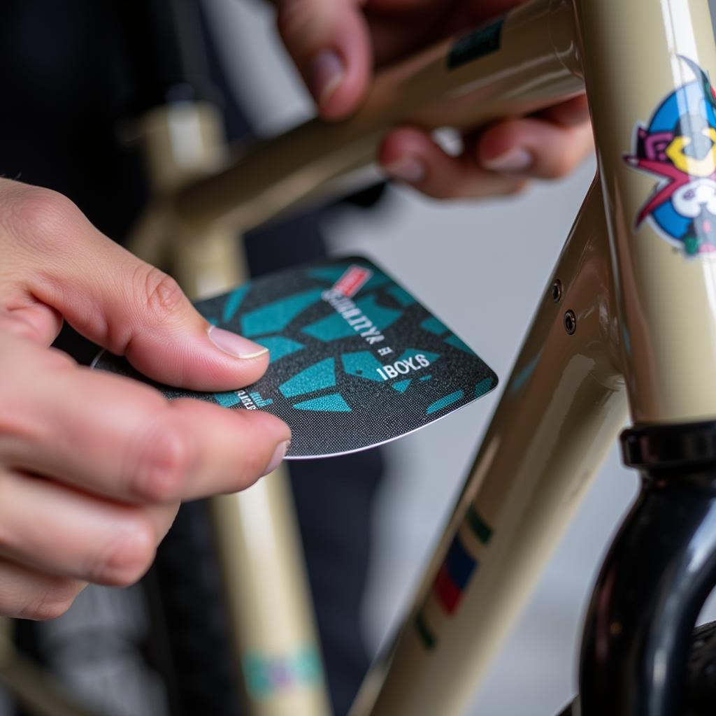 Applying BMX Stickers: A Step-by-Step Guide