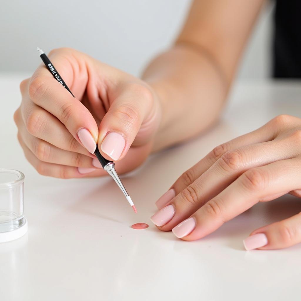 Applying Free Nail Polish Samples