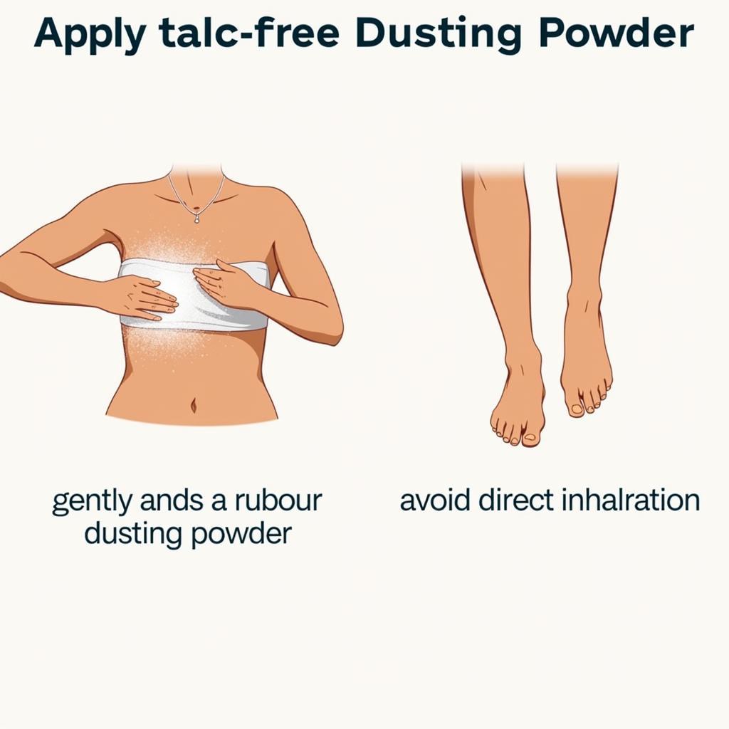 Applying Talc-Free Dusting Powder Correctly