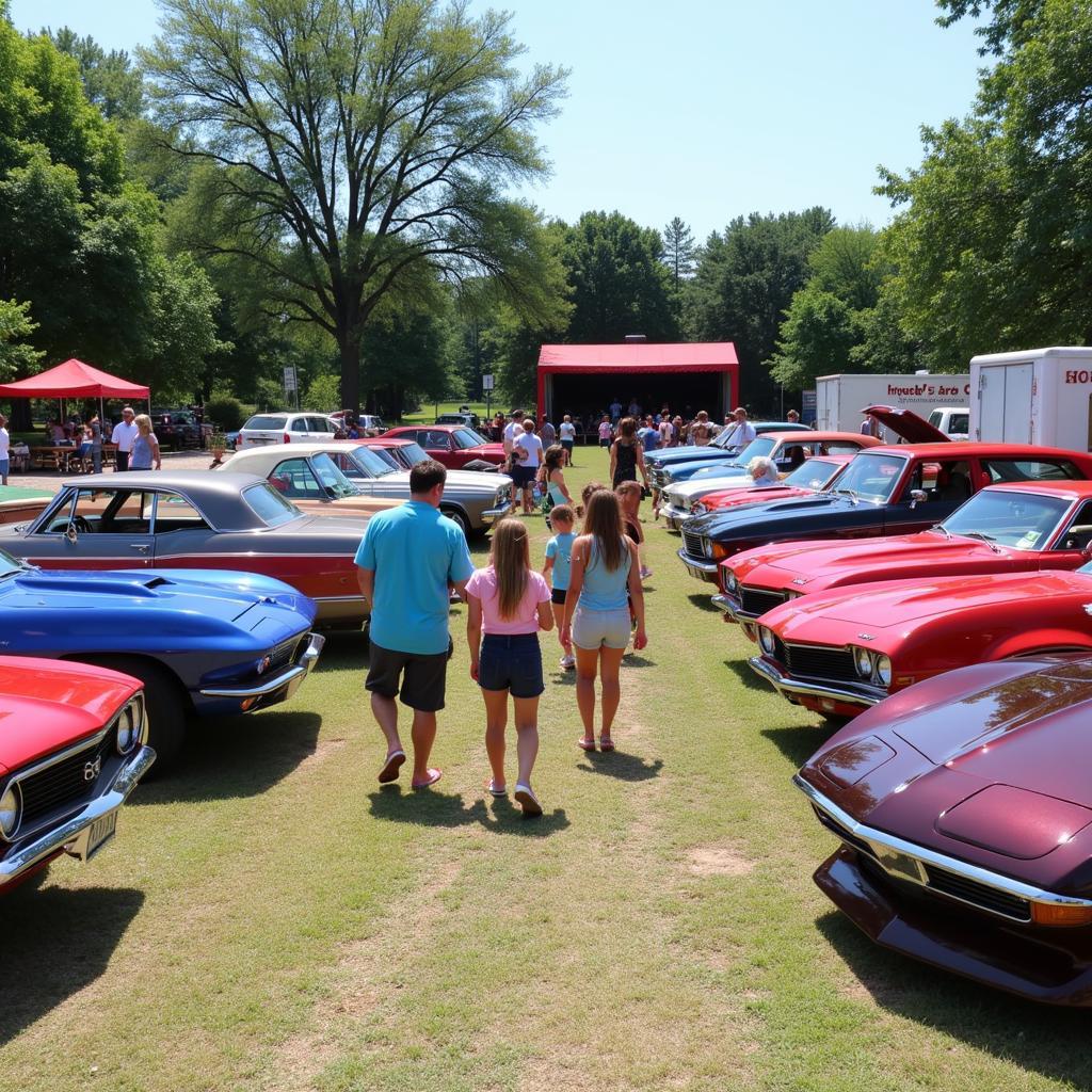 Arkansas Classic Car Show Crowd