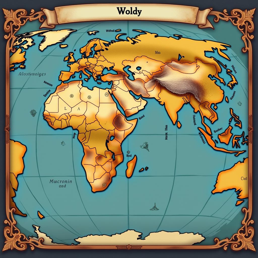 Around the World in 80 Days Game Map Screenshot