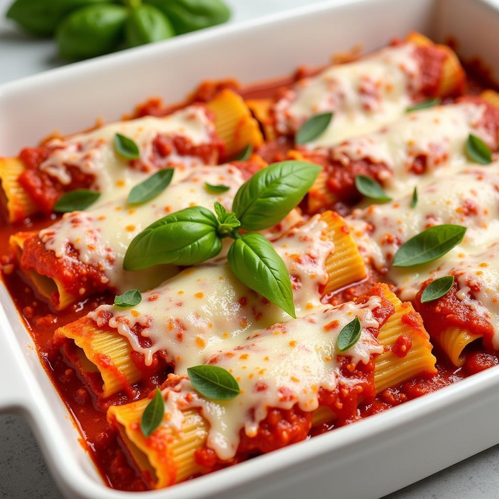 Baked Dairy-Free Manicotti