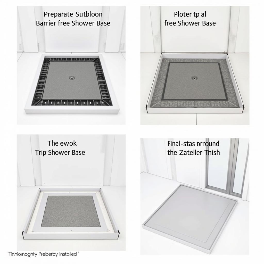 Barrier Free Shower Base Installation Process