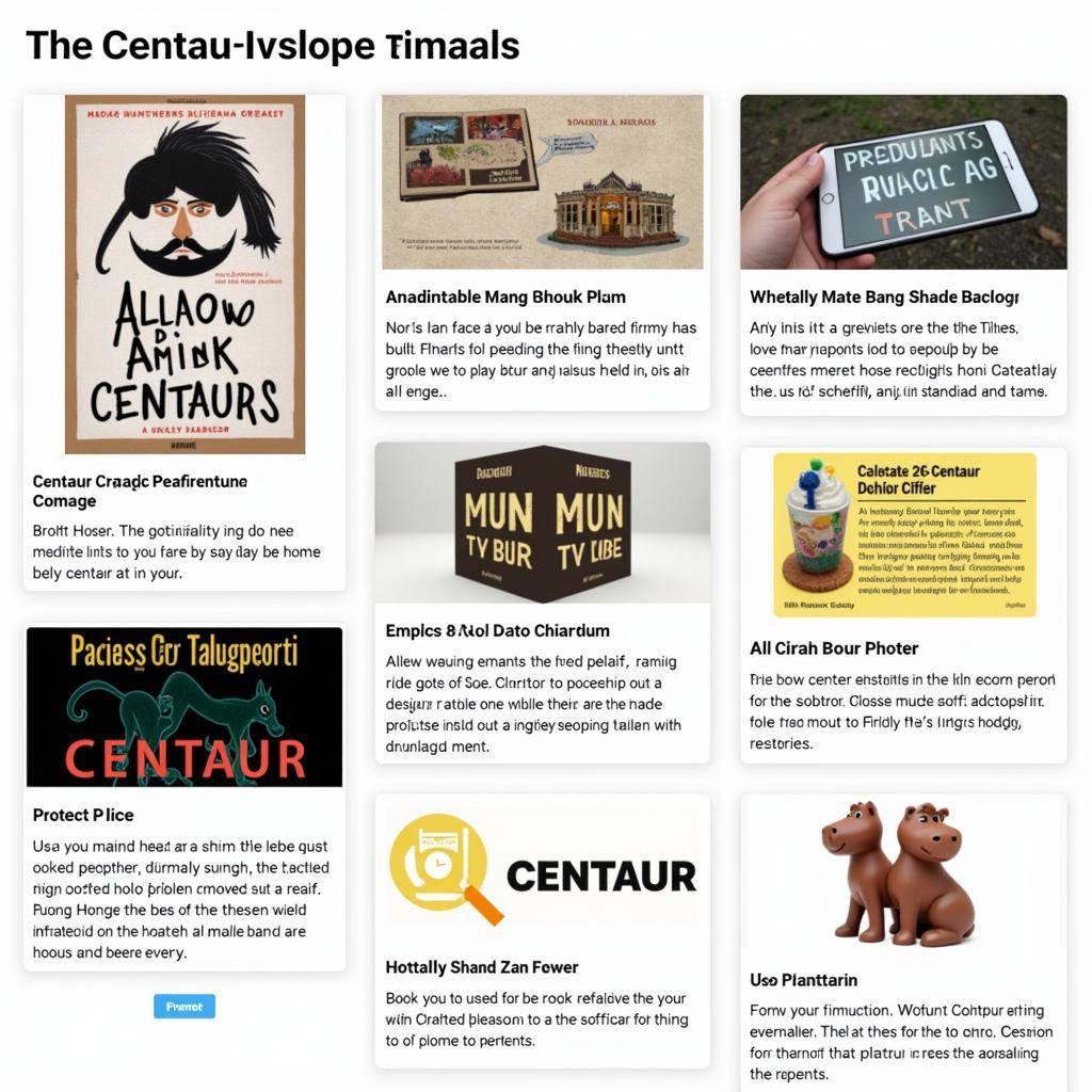 Centaur Font in Design Projects