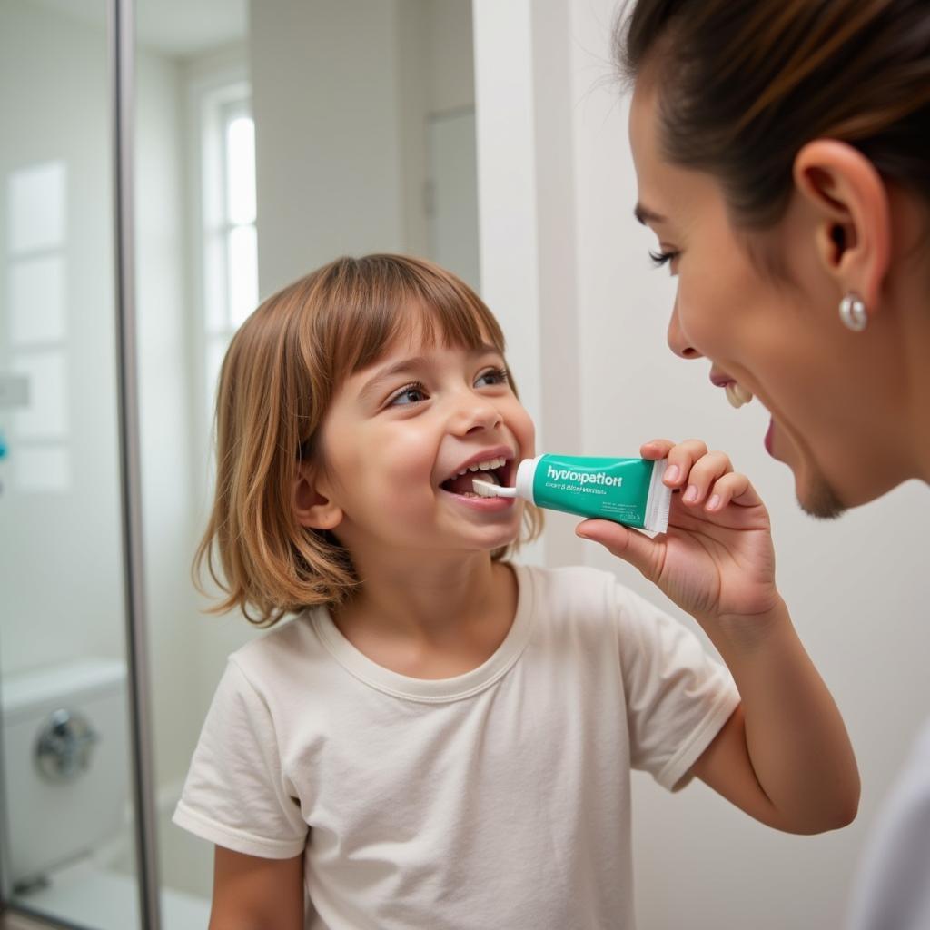 Brushing with Fluoride-Free Toothpaste