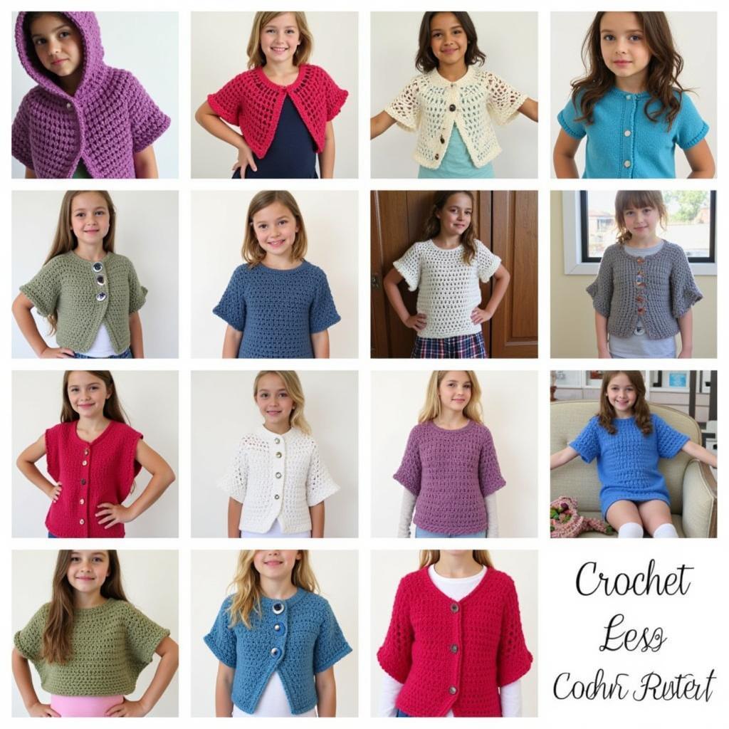 Free Crochet Poncho Patterns for Children: A Variety of Styles