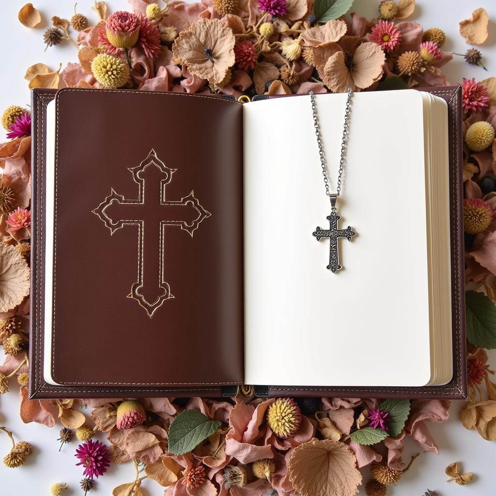 Christian Gift Ideas: Journal and Cross Necklace