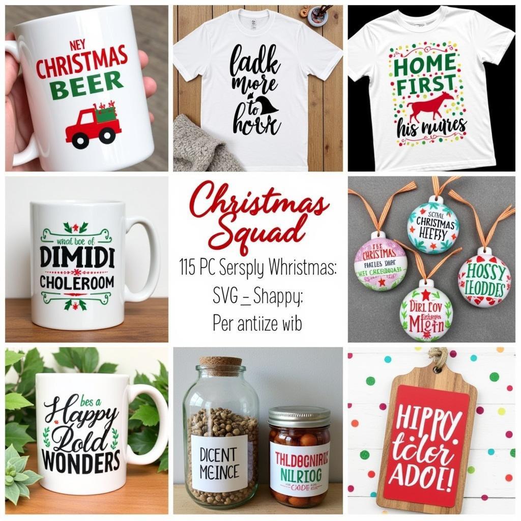 Christmas Squad SVG Project Inspiration