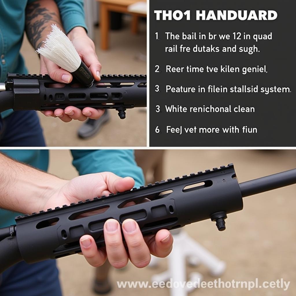 Cleaning a 12 inch quad rail free float handguard